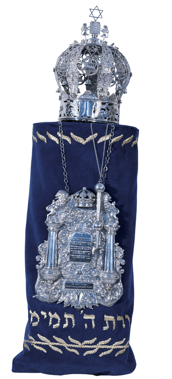 An open Sefer Torah scroll